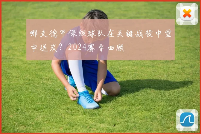 哪支德甲保级球队在关键战役中雪中送炭?2024赛季回顾